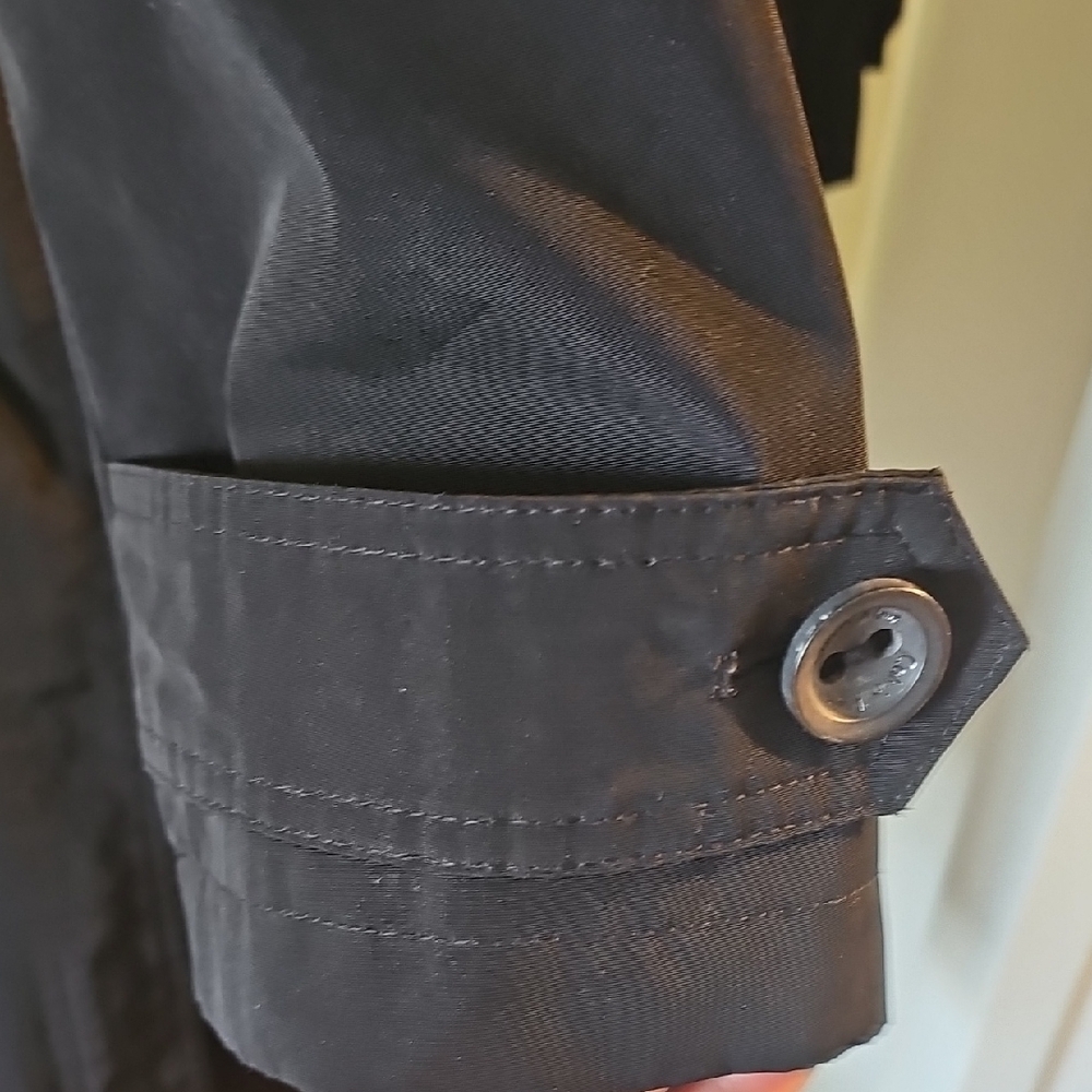 Calvin Klein Black Trench Coat - Picture 7 of 10